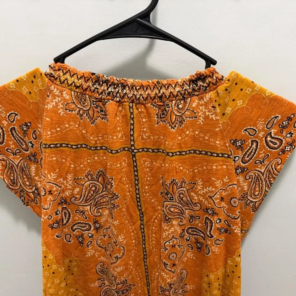 Democracy Women's Orange Blouse